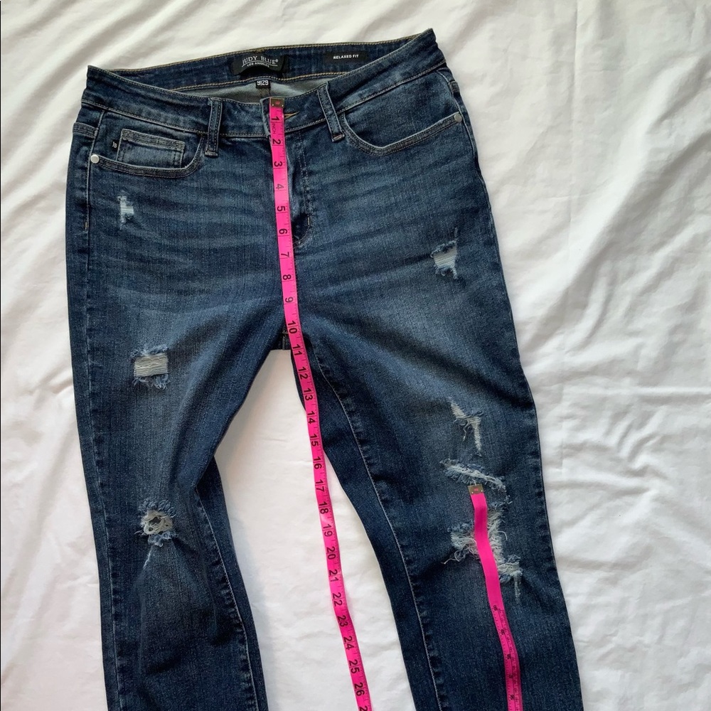 Judy Blue relaxed fit distressed jeans